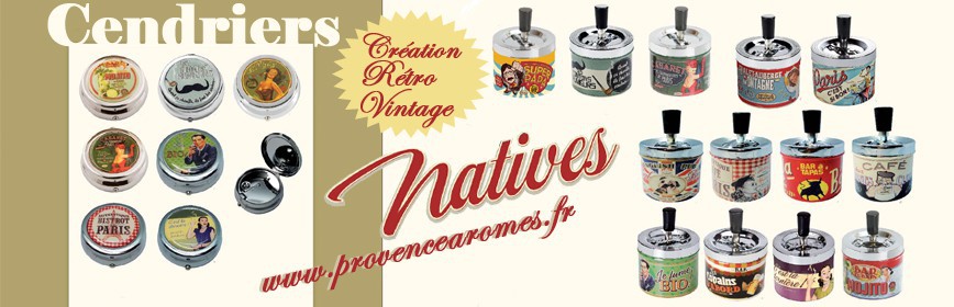 Cendriers Natives déco rétro et vintage