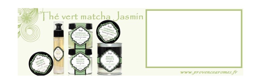 Thé vert Jasmin Matcha Baïja produits de soin et bien-être