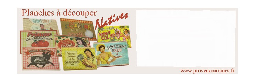 Planches à découper Natives déco rétro vintage