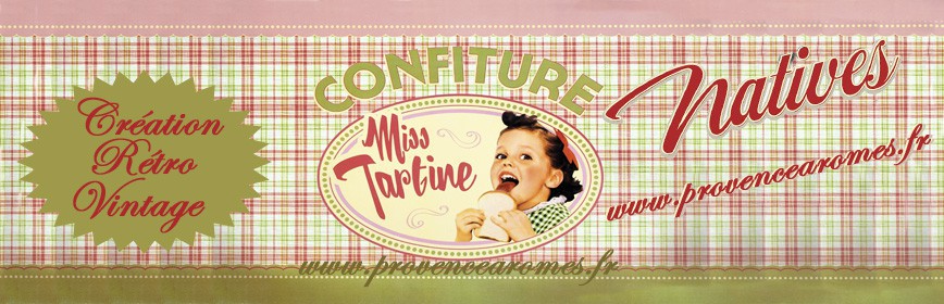 CONFITURE MISS TARTINE Natives déco rétro vintage