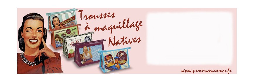 Trousse à Maquillage Natives déco rétro vintage