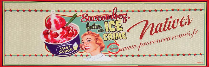 ICE CRIME Natives déco rétro vintage