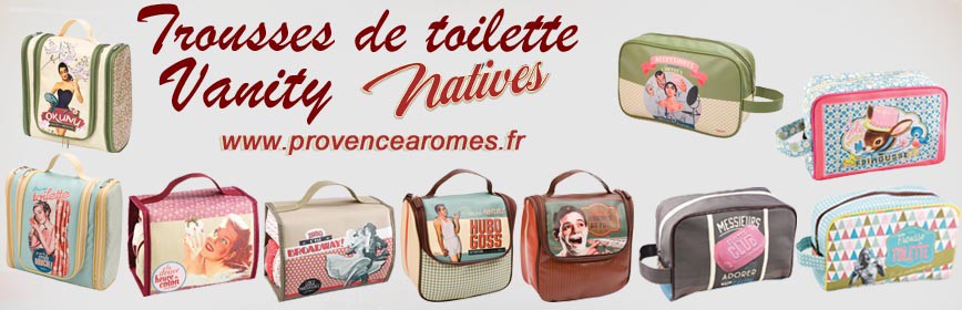 Vanity Trousse de toilette Natives déco rétro vintage