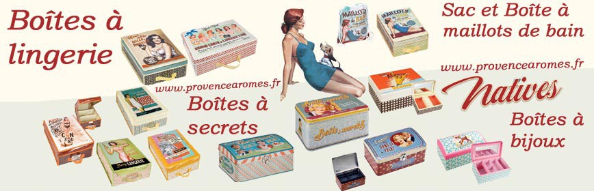 Boîtes à lingerie ou maillots de bain, Boîtes à bijoux ou à secrets