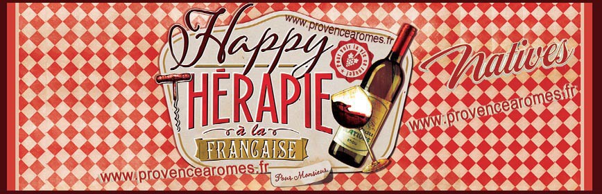 VIN HAPPY THÉRAPIE Française Natives déco rétro vintage