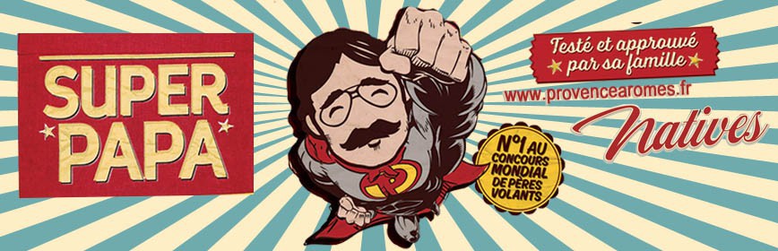 SUPER PAPA Natives déco rétro vintage