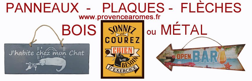 PANNEAUX PLAQUES FLÈCHES BOIS ou MÉTAL