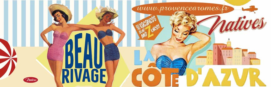 BEAU RIVAGE CÔTE D'AZUR Natives déco rétro vintage